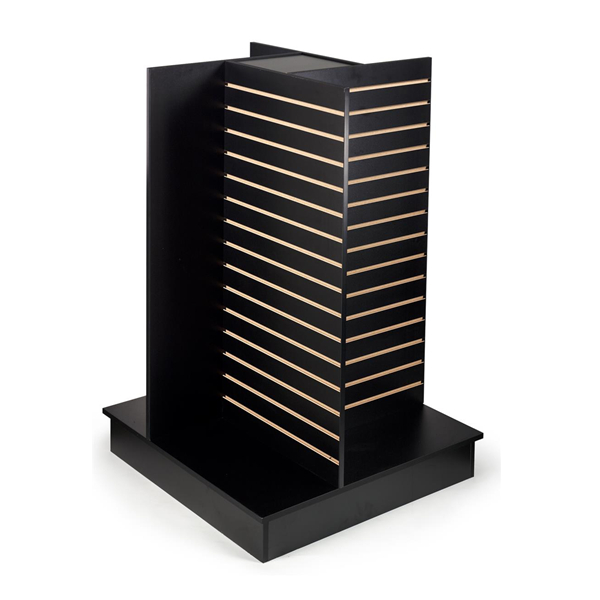 4 Side Slat Wall Display Retail Slatwall Wood Slat Walls